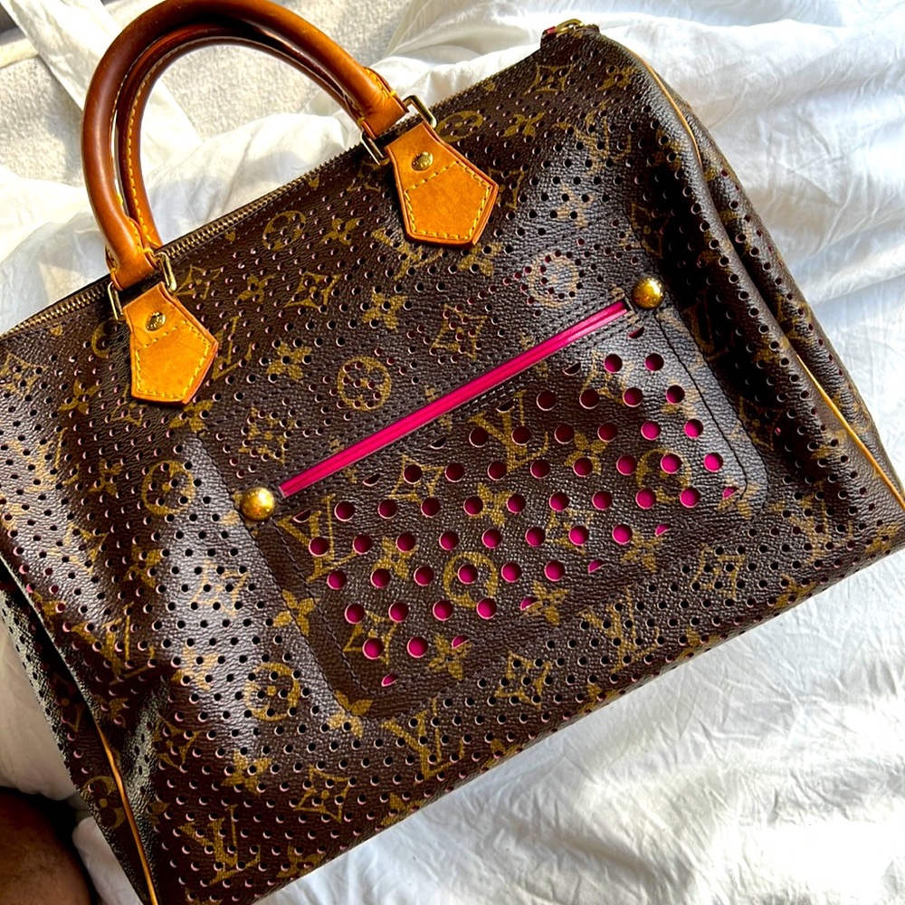 Authentic Vintage Louis Vuitton Perforated (fuchsia/pink) Speedy 30